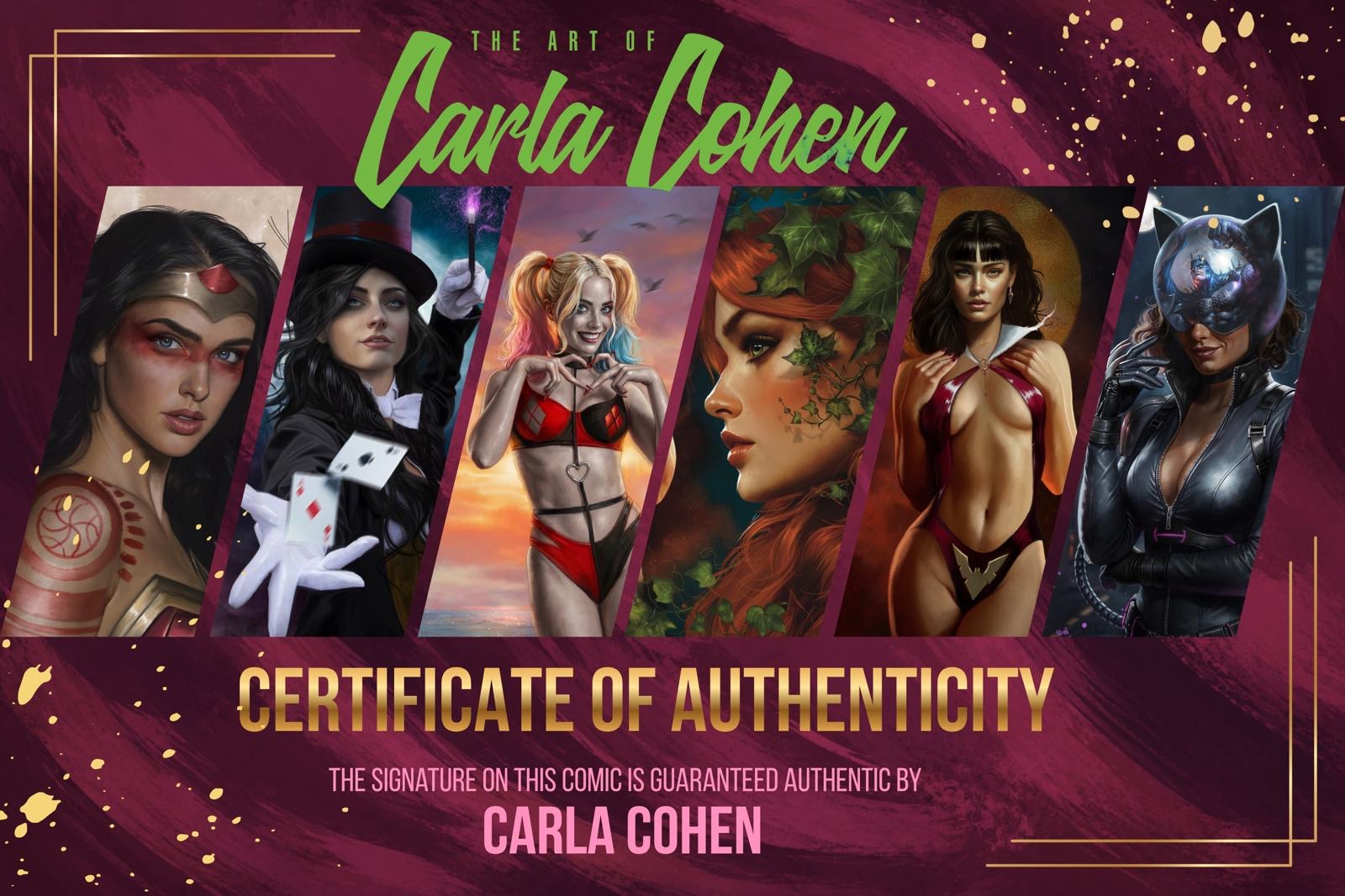 CARLA COHEN EMBOSSED COA