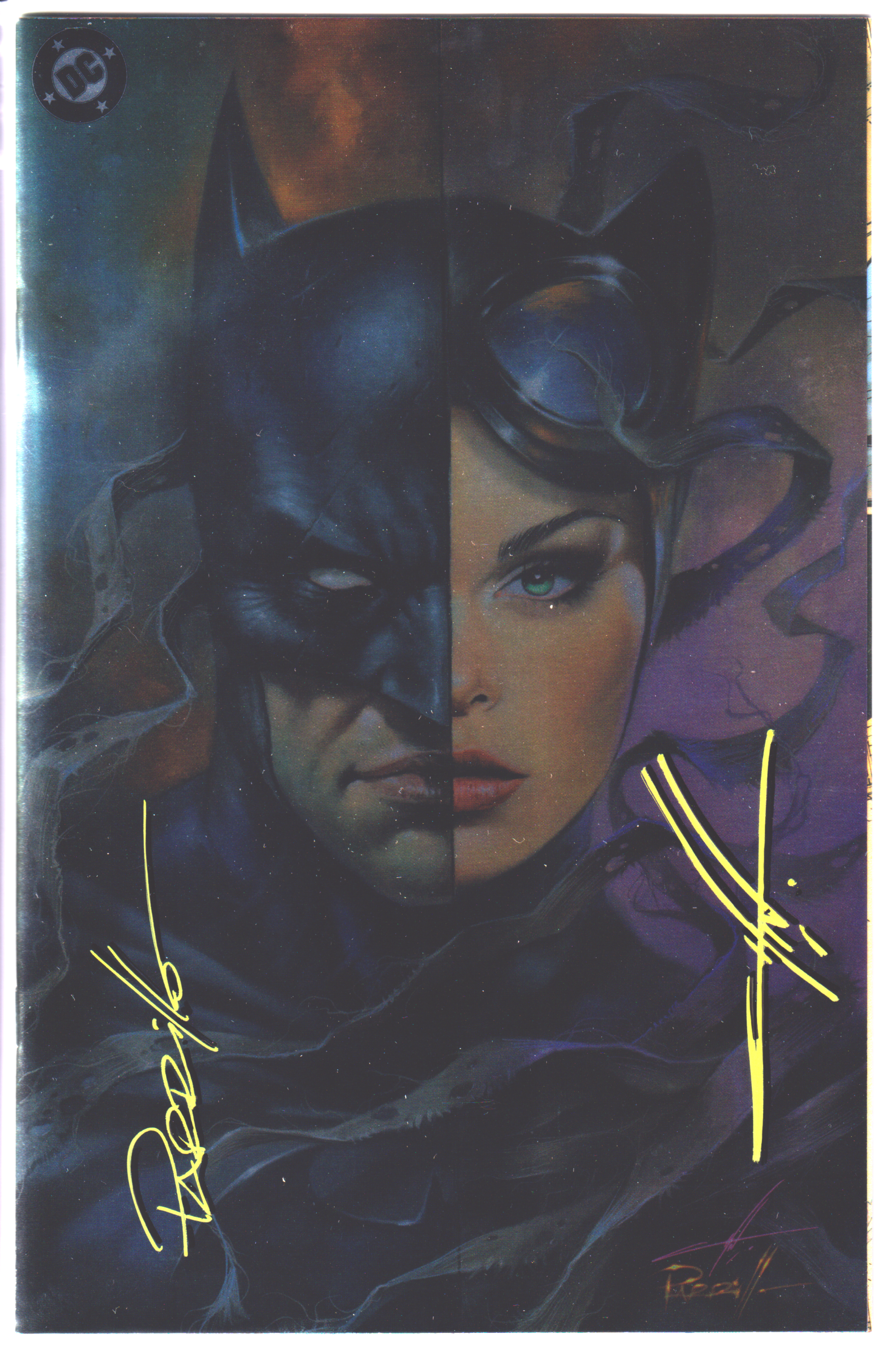 BATMAN #158 CARLA COHEN & LUCIO PARRILLO SIGNED C2E2 FOIL VIRGIN EXCLUSIVE
