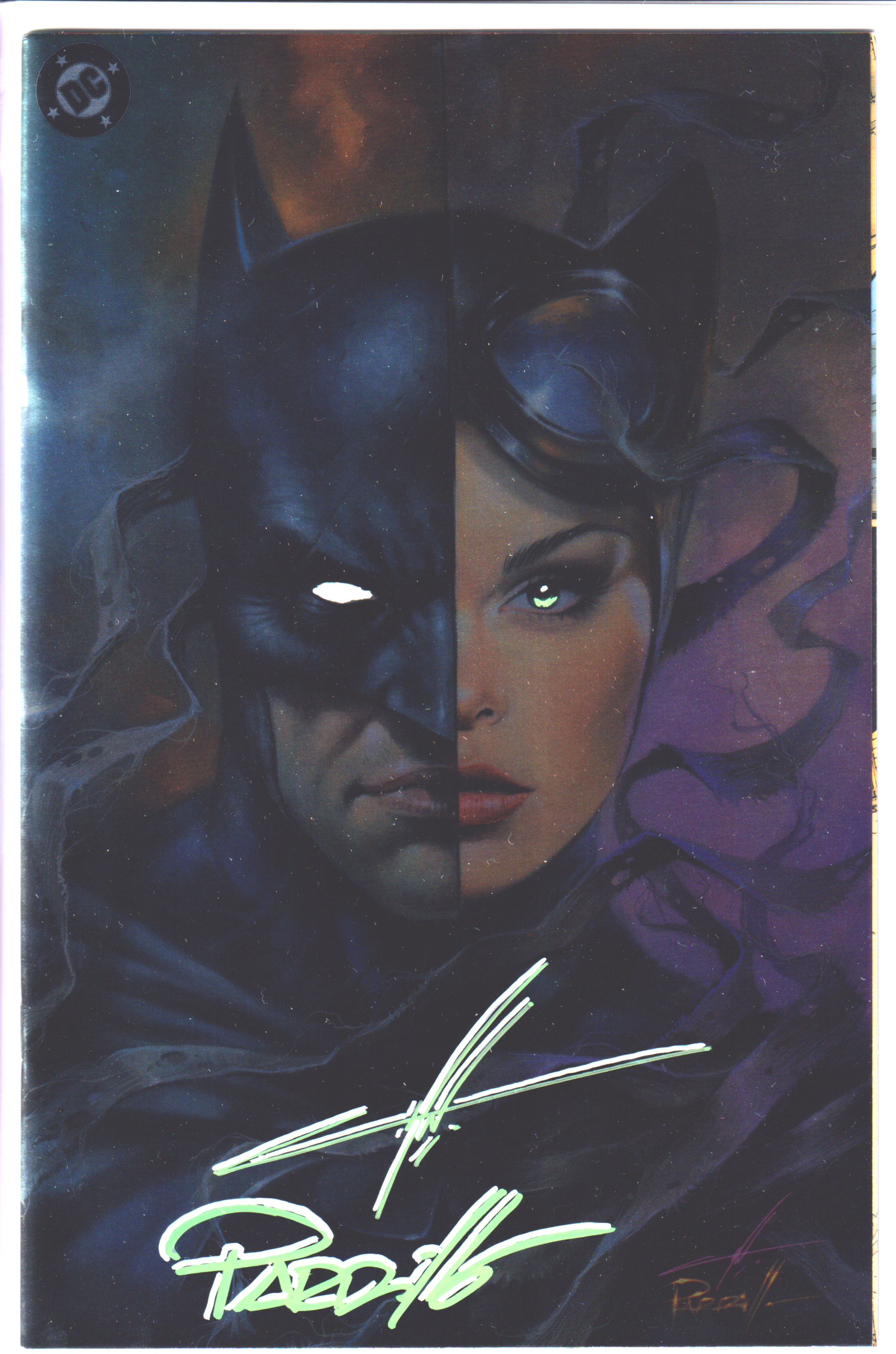 BATMAN #158 CARLA COHEN & LUCIO PARRILLO SIGNED C2E2 FOIL VIRGIN EXCLUSIVE