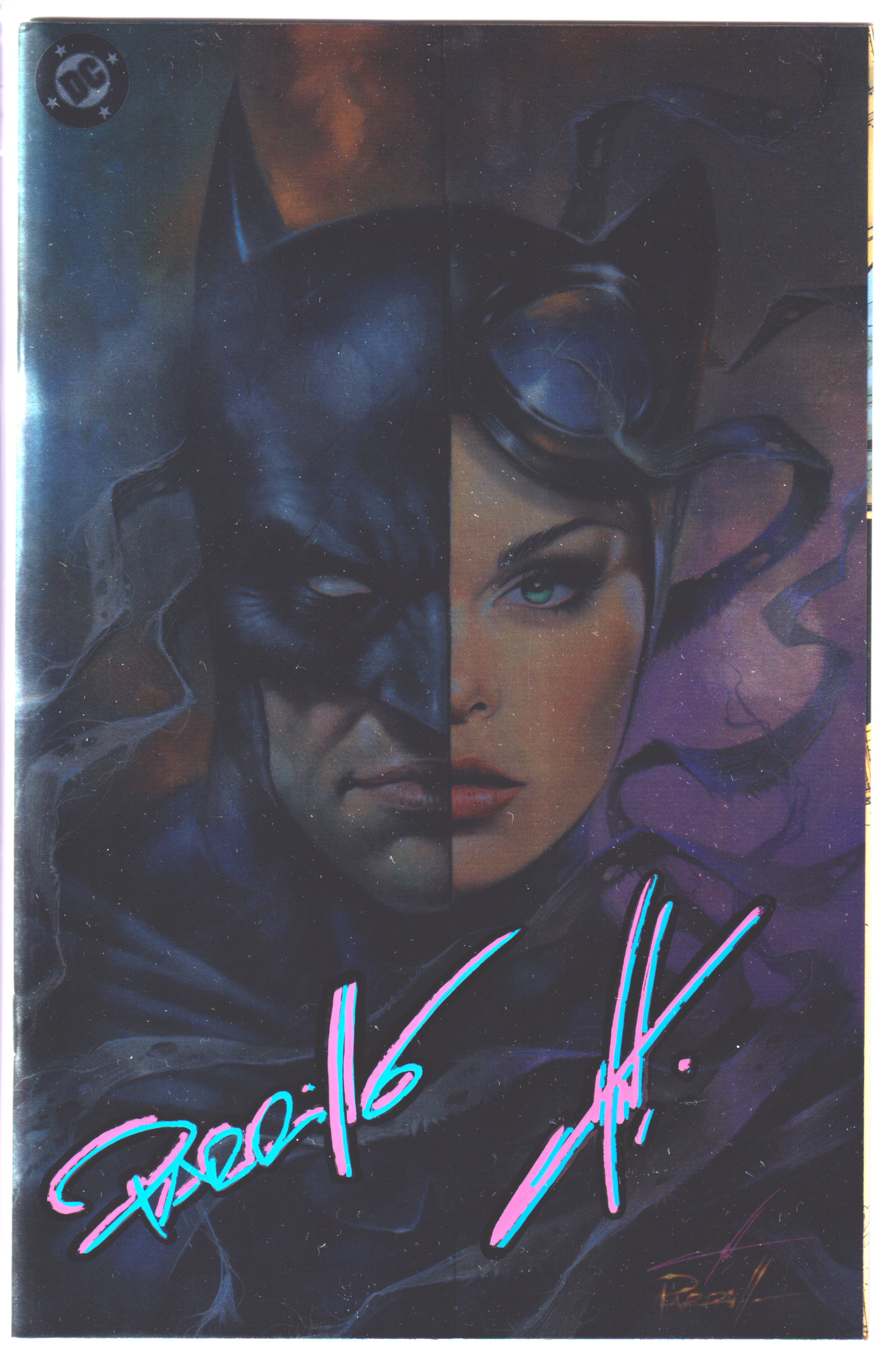BATMAN #158 CARLA COHEN & LUCIO PARRILLO SIGNED C2E2 FOIL VIRGIN EXCLUSIVE