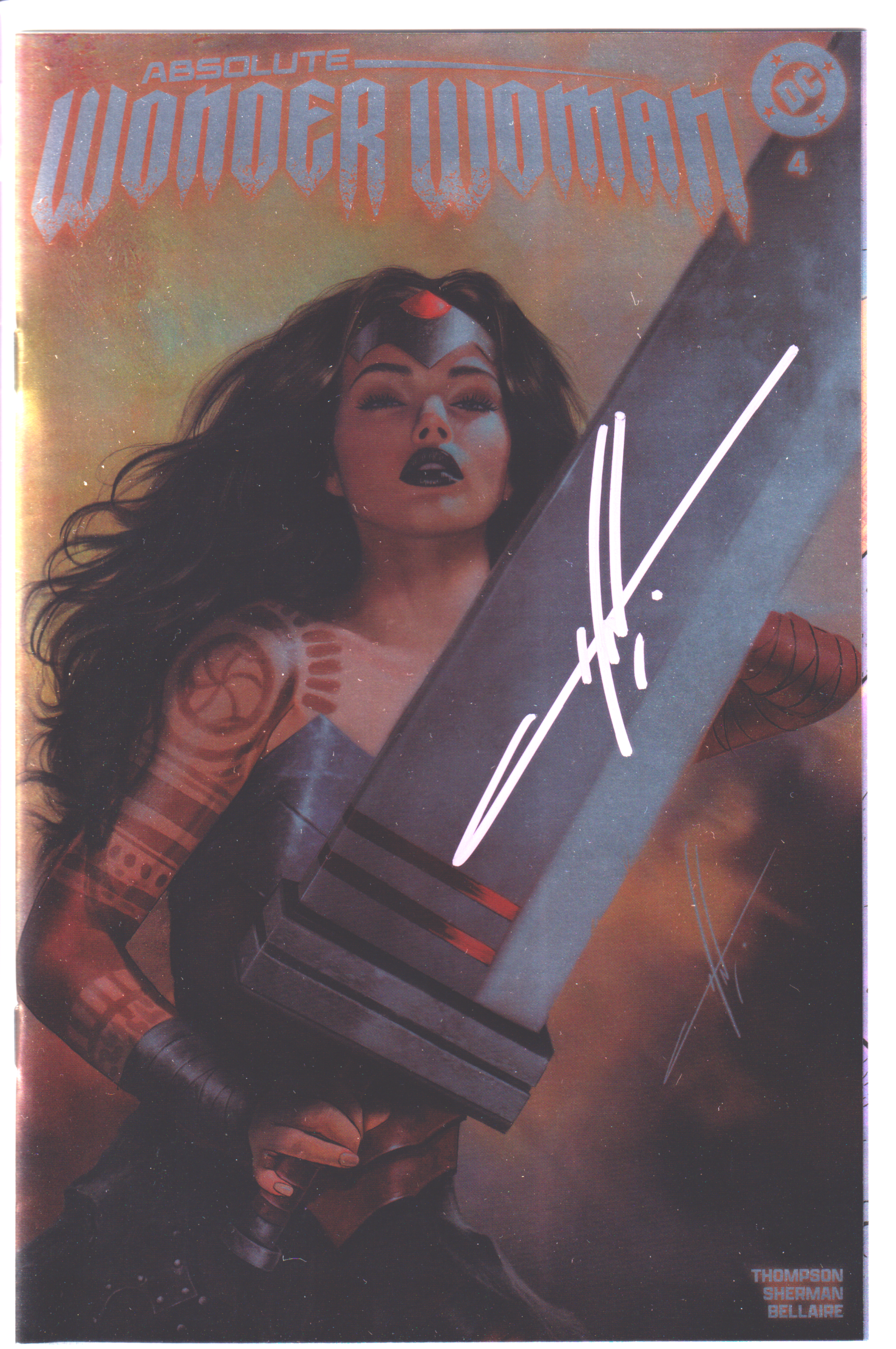 ABSOLUTE WONDER WOMAN #4 CARLA COHEN FOIL SIGNED EXCLUSIVE
