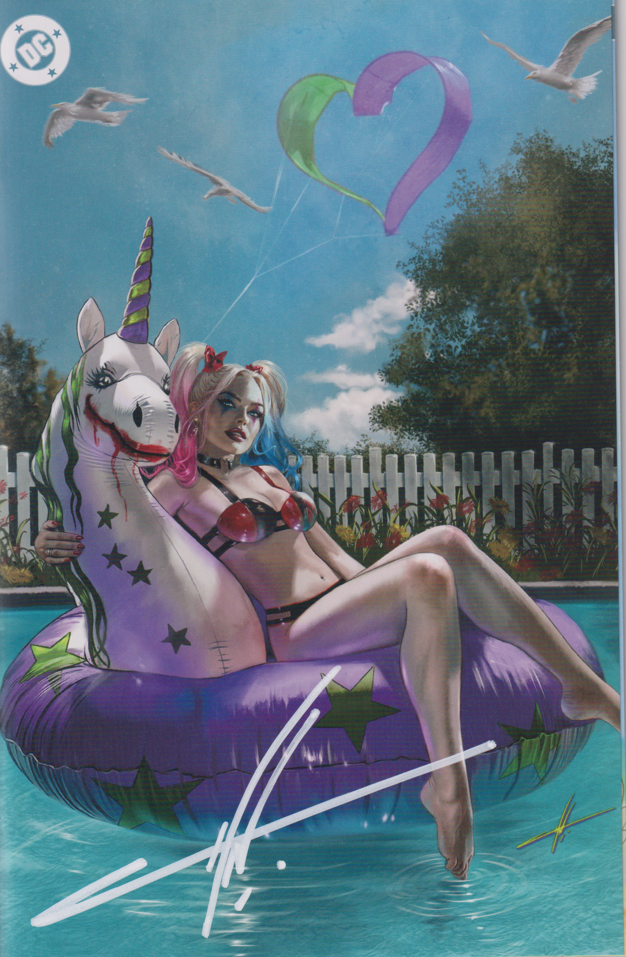 G'NORTS SWIMSUIT HARLEY QUINN EDITION #1 CARLA COHEN SIGNED VIRGIN EXCLUSIVE