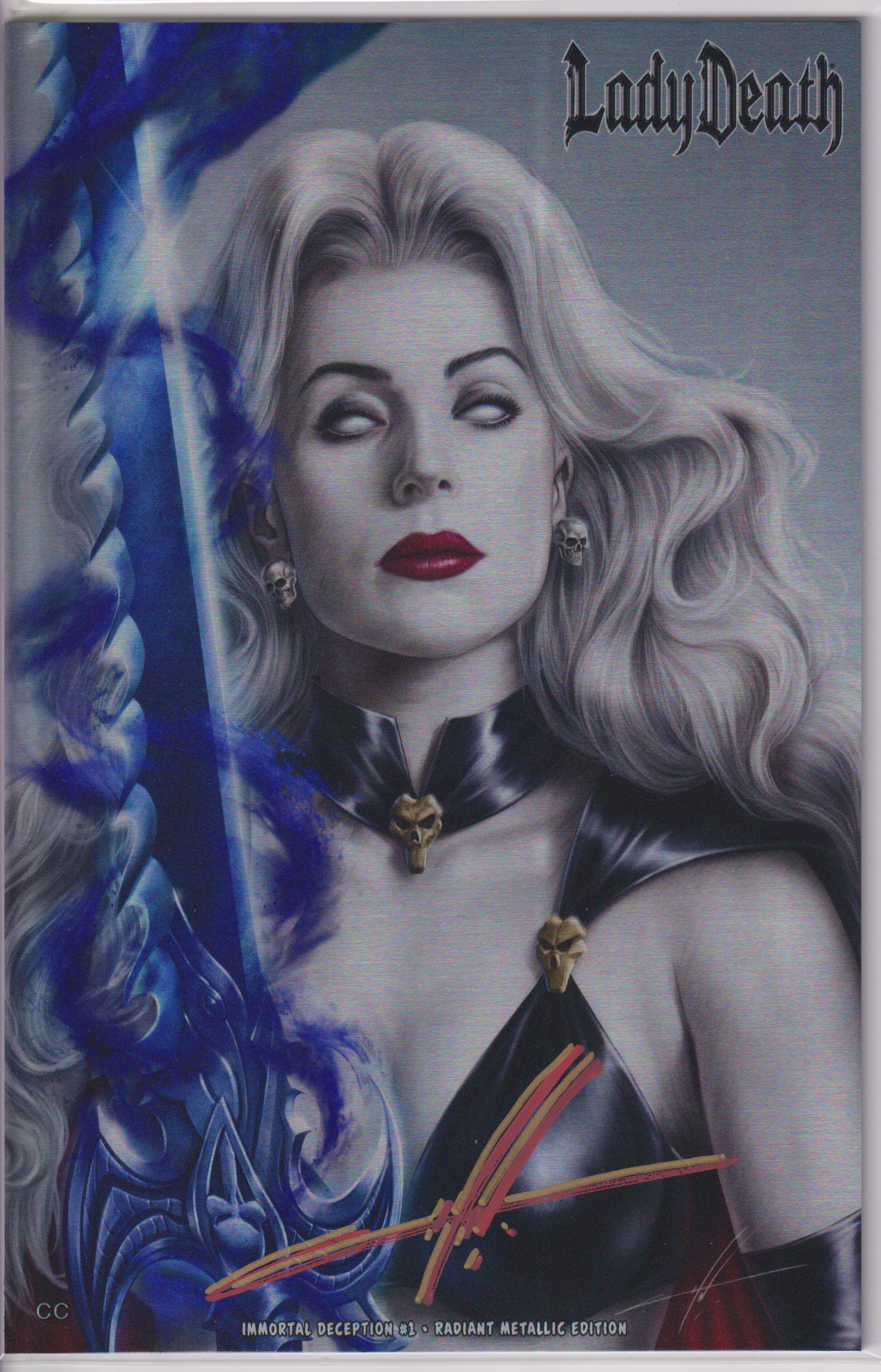 LADY DEATH IMMORTAL DECEPTION #1 CARLA COHEN SIGNED RADIANT METAL EXCLUSIVE