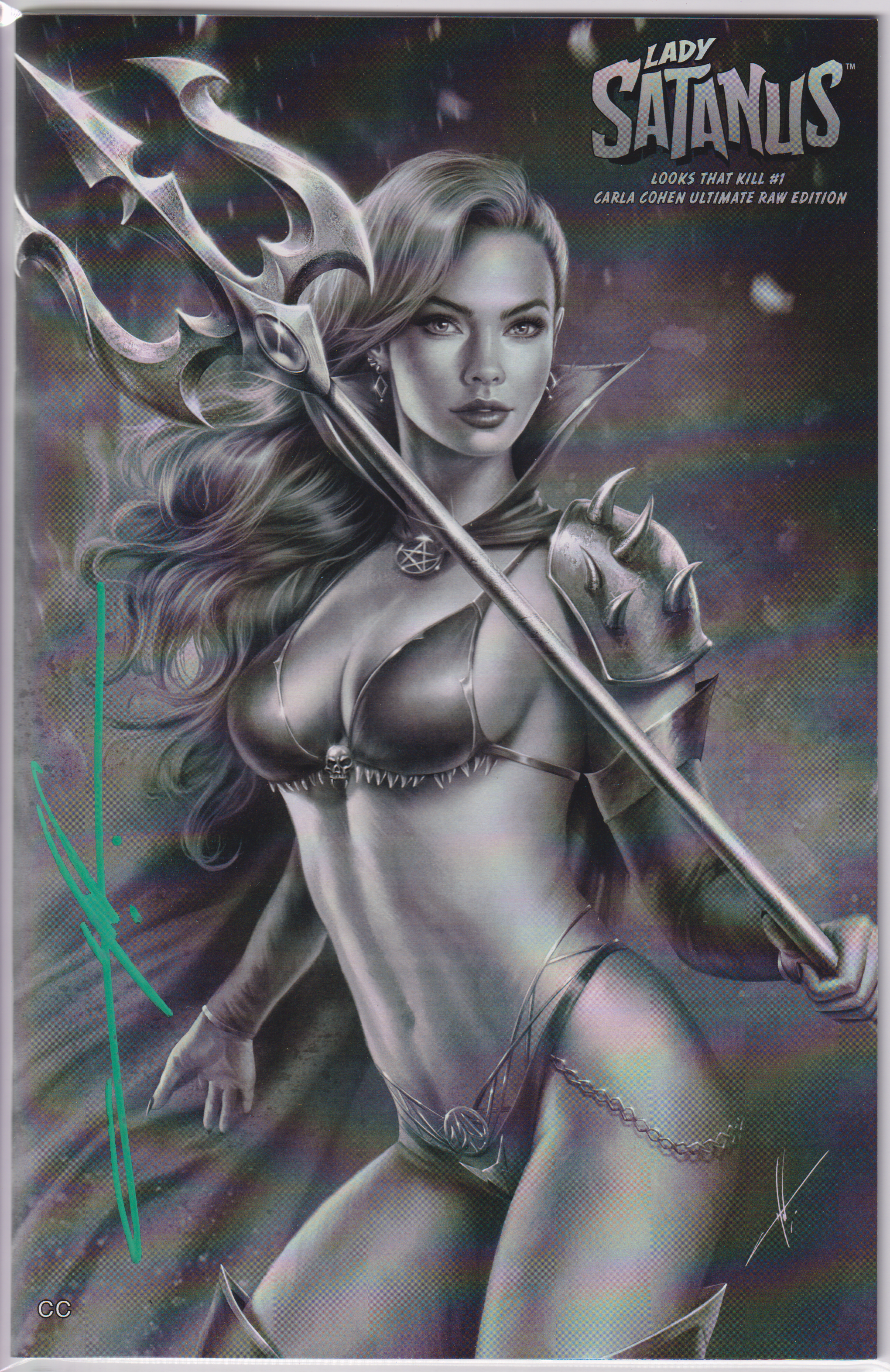 LADY SATANUS #1 SIGNED CARLA COHEN ULTIMATE B/W EDITION