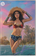 G'NORTS SWIMSUIT EDITION WONDER WOMAN #1 CARLA COHEN SIGNED MEGA 2026 VIRGIN EXCLUSIVE